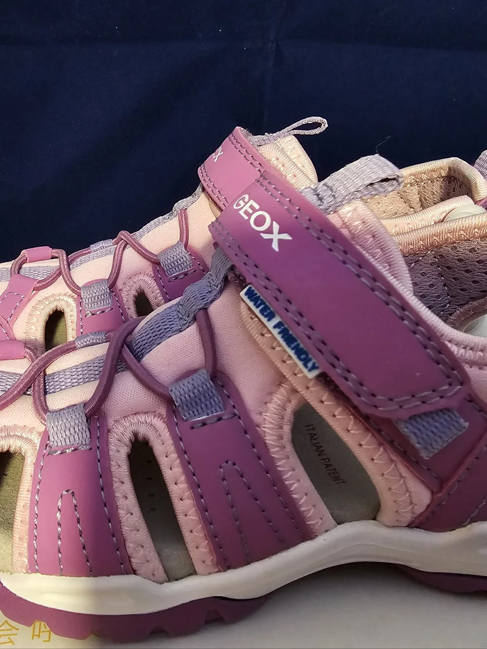Geox Purple Pink Kids Sandals